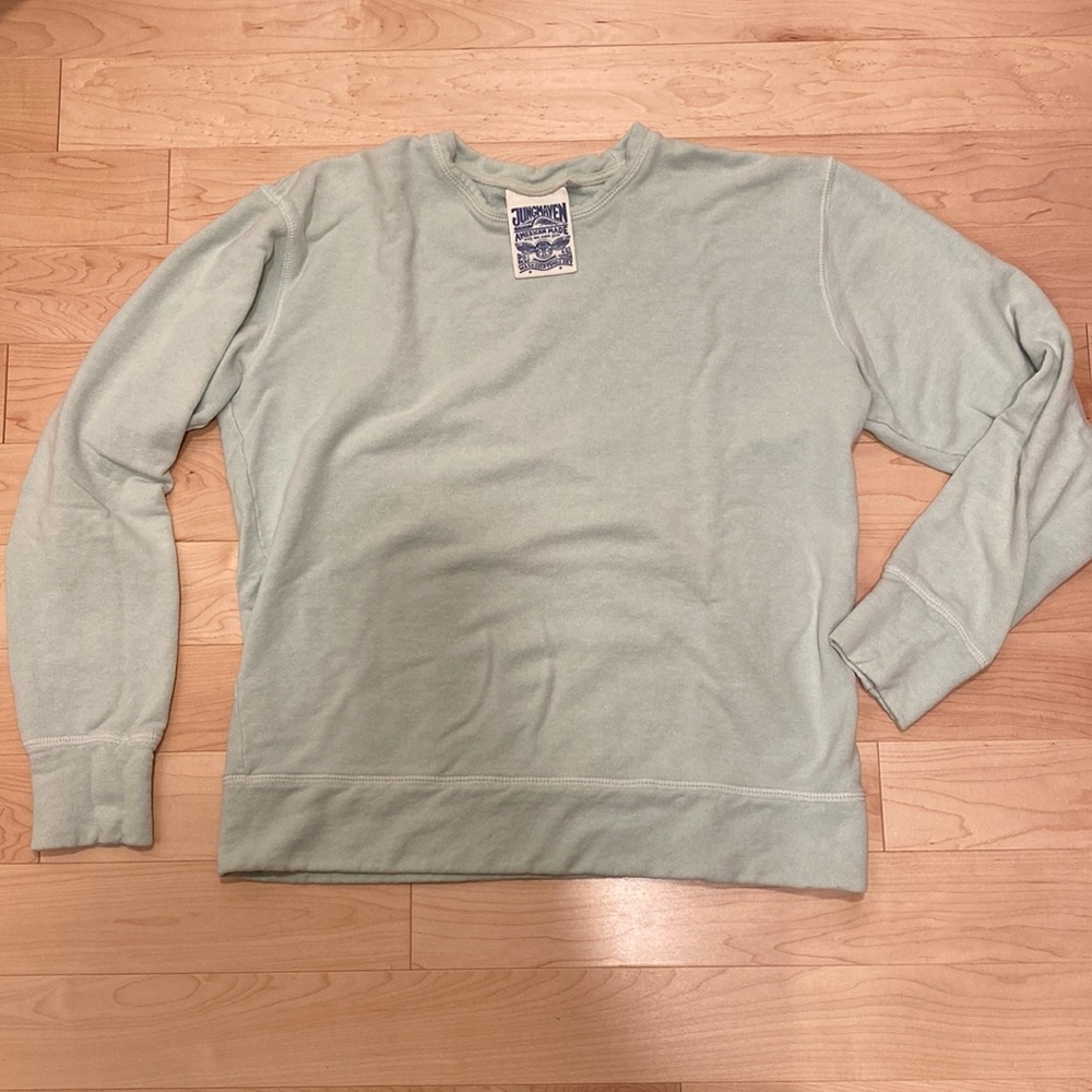 Jungmaven pullover crewneck sweatshirt. Ice blue, medium. EUC